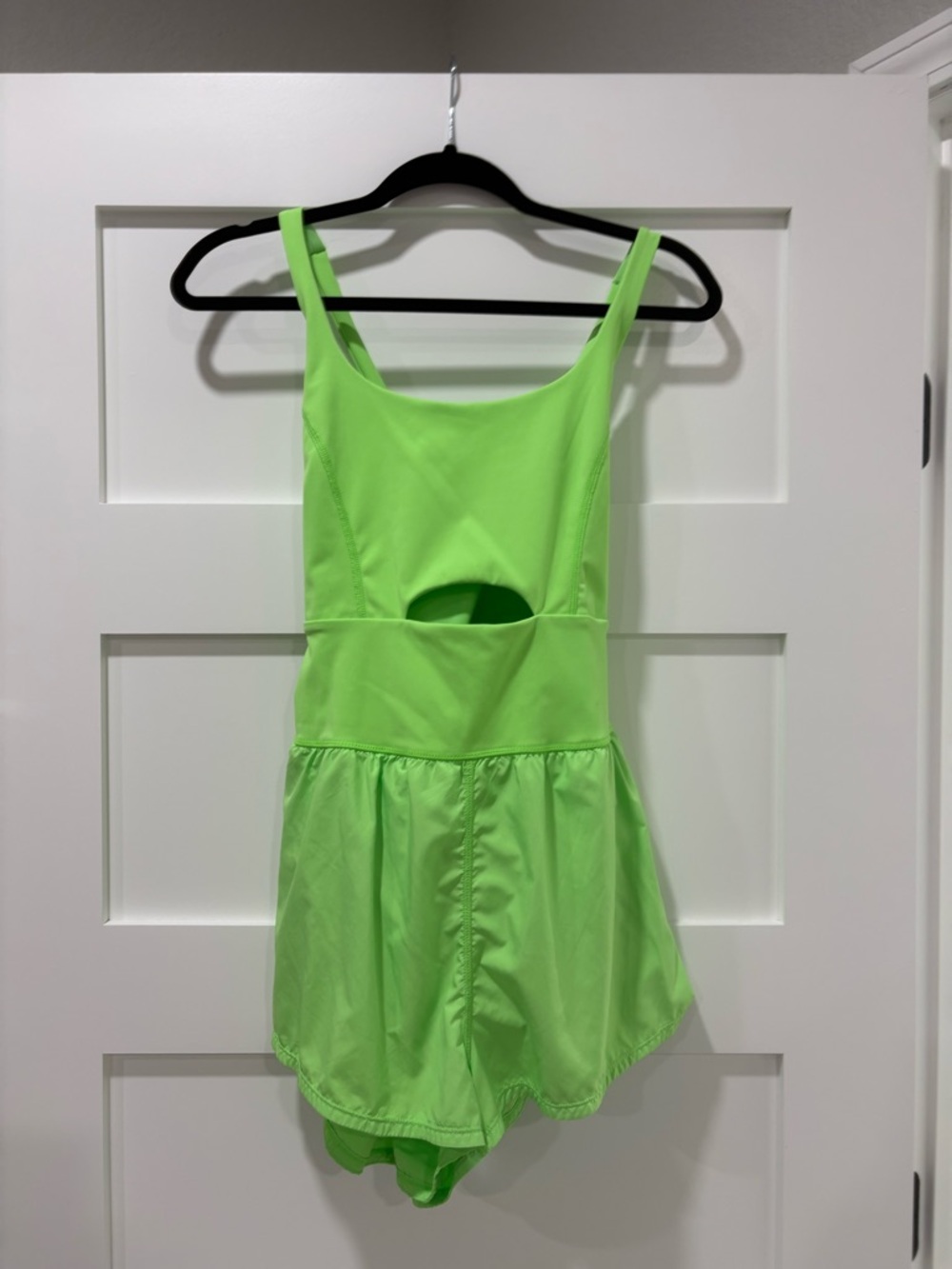 FP Movement by Free People Neon Green Cutout Romper Jumpsuit